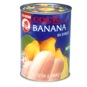 Schwanzbananen in Sirup Cock 24x565g