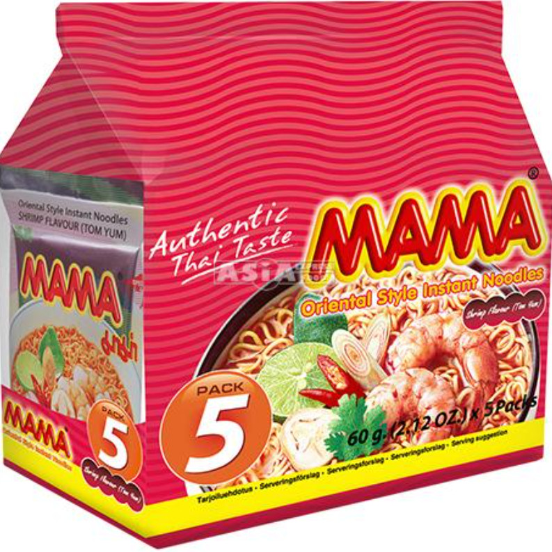 Instant Nudeln Shrimps MAMA 6x5x60g