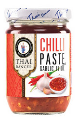 Chilipaste mit Knoblauch in Öl Thai Dancer 12x227g