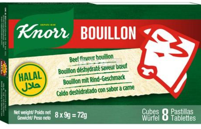 Bouillon Tabletten Rindfleisch Halal Knorr 24x72g